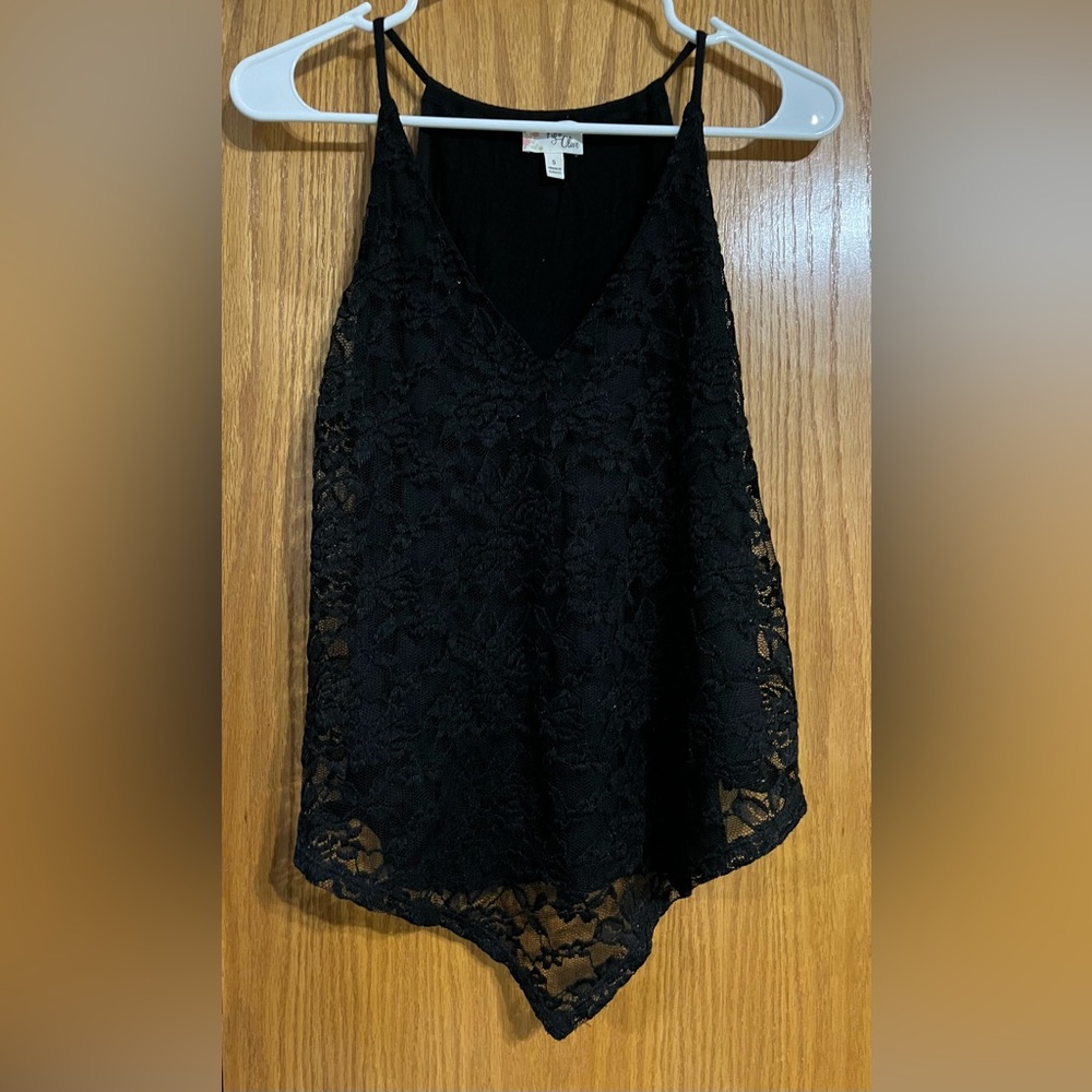 Fig & Olive Lace Tank Top